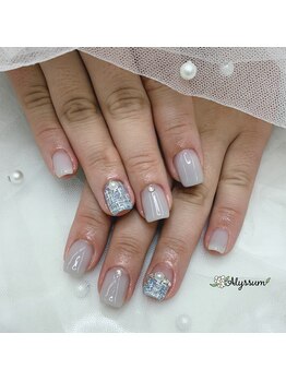 アリッサム(Alyssum)/ワンカラー＋２本アート