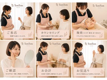 トム トム/ご来店からの流れ