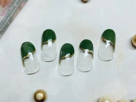 斜めフレンチネイル☆