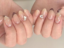 秋ネイル・定額・ワンホン