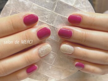 サロン ド メルシー(Salon de MERCI)/1本ラメnail☆