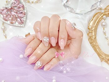 ワンホンネイル 新宿(Rumi Nail)/ワンカラー/ビジューネイル/新宿