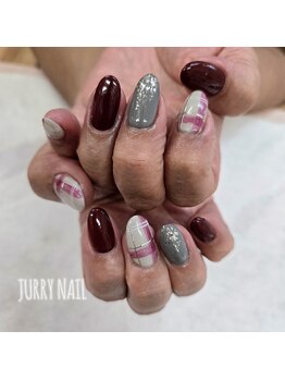 ジュリーネイル 所沢店/チェックネイル