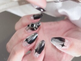 ブラック×塗りかけ