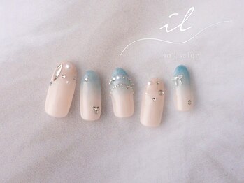 イル 神戸店/グラデーションネイル×ワンホン