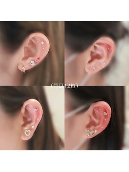 ルーカ(Luca)/耳ツボジュエリー【両耳12粒】