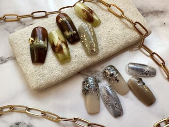 ニッキー(NIKKIE)の写真/シンプル系~繊細なア-トまで豊富なデザインをご用意♪季節やトレンドに合わせて毎月のネイルをお得に★