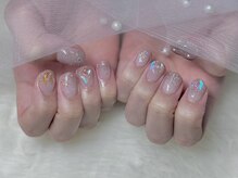 マハロネイル(Mahalo Nail)/ラメ×ストーン/¥12800