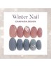 【冬ネイル】シンプルアート