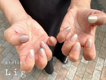 スキニーフレンチ×オーロラ