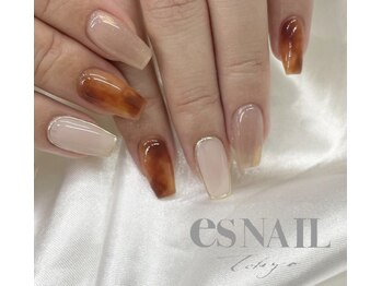 エスネイル 新宿西口店(es NAIL)/べっ甲デザイン