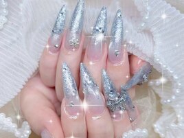 冬ネイルキラキラ