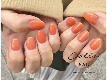 カラネイル 南森町店(calla nail)/ピーチカラー