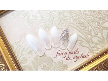 フェアリー ネイルズアンドアイラッシュ(fairy)/ホワイト&ストーングラデ