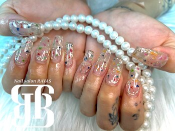 ネイルサロンレイアス(RAYAS)/お花埋め込みネイル♪