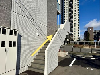 距骨サロン 春日井店/JR春日井駅南口から店舗まで。