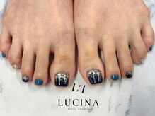 ネイルスタジオ ルキナ(LUCINA)/c-357 キラキラフットネイル