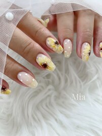 ひまわりネイル