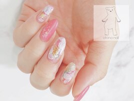 ニュアンスフラワーネイル