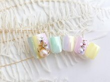 ヨロ(YOLO)/フットネイル/オーロラ／グラデ