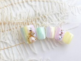 フットネイル/オーロラ／グラデ