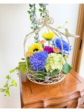 夢みるよもぎ蒸し ハーブコンシェルジュ/お花もたくさん