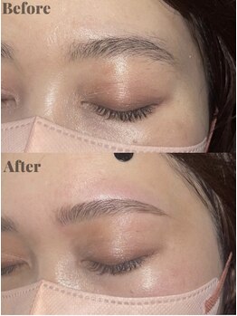 ビーオール 表参道店(B:ALL)/ アイブロウWAX Before→After