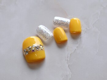 ルシェルアイ/FOOTビジュー☆オレンジ