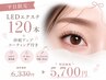 【★平日限定★】　LEDエクステ120本＋持続アップコーティング付き