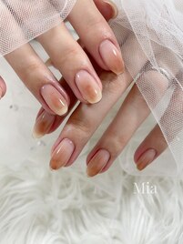 桃ネイル