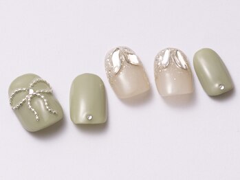 アイ ネイルズ 天神店(I nails)/チェーンリボン　￥