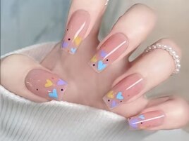バレンタインネイル