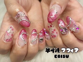 ネイルマフィア 恵比寿(NAIL MAFIA)/ガーリー/ワンホン/ビジュー