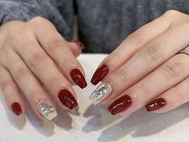 ボルドー埋め尽くしデザイン