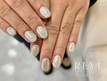 レーヴ(REVE)/ラメワンカラーネイル.