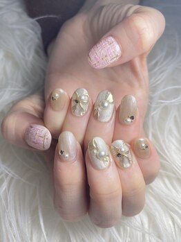 インプレス 鶴見店(Impress)/リボンミラーネイル