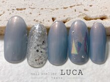 ネイルアトリエルカ(nail atelier LUCA)/W-88 &nbsp;オーロラフィルムネイル