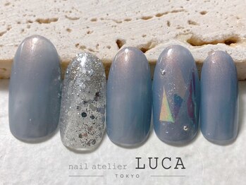ネイルアトリエルカ(nail atelier LUCA)/W-88 オーロラフィルムネイル