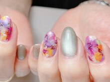 デシカ(DeSica)/大人フラワーネイル＊手描きart