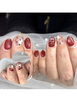 アイリッシュネイル 久屋大通店(Irish Nail)/クリスマスガーリーネイル