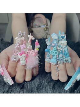 シシ(Cici)/【長さだし】リボンネイル