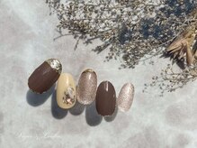 ヴィガー アンド ルックス 白金 目黒(Vigor&Looks)/秋ネイル　ブラウン　ベージュ