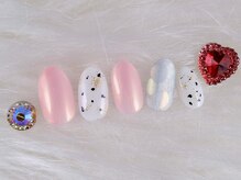 ショコ アンド ラム(Syoko&Lum)/☆オーロラ水玉ネイル☆