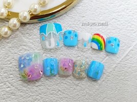 フット《梅雨ネイル》定額¥9350