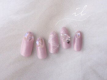 イル 神戸店/レースネイル×ホログラム