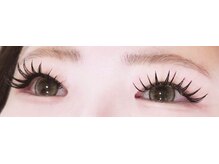 一重さん、奥二重に似合うデザインをご提案／マツエク／束感