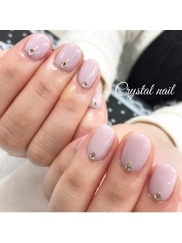 クリスタルネイル ゆめタウン博多店(CRYSTAL NAIL)/シンプルワンカラーネイル