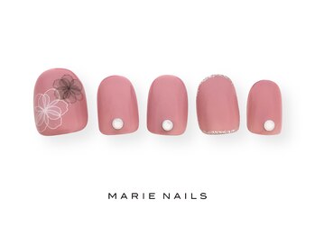 マリー ネイルズ いわきラトブ店(MARIE NAILS)/定額5500円税込 ピンク0226a