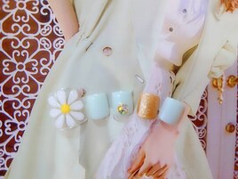 ぷっくりお花ネイル