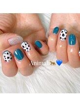はあとねいる 八戸ラピア店/アニマル柄ネイル